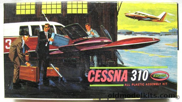 Aurora 1/62 Cessna 310, 283-50 plastic model kit